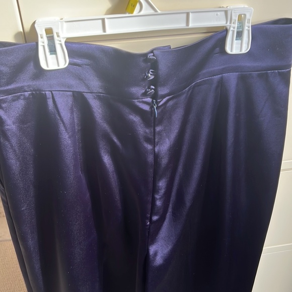 RESERVED Europe purple satin trouser size 8 - Picture 4 of 7